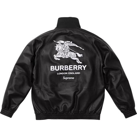 burberry supreme leather jacket|burberry leather jacket men's.